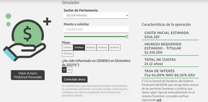 Desde el sitio web oficial se puede simular el monto a devolver por cada cuota