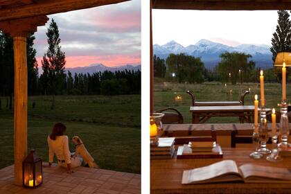 Cuando los colores del atardecer se terminan de reflejar en la cordillera, se encienden las velas: es el preámbulo al espectáculo de los cielos nocturnos en el Valle de Calingasta.