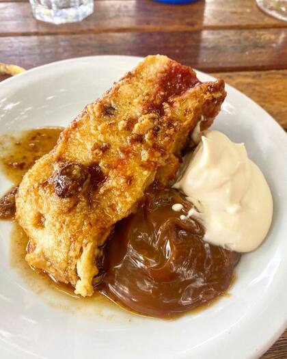 Desde flan hasta queso y dulce, los postres son bien al estilo campestre y hacen recordar a la cocina de los abuelos