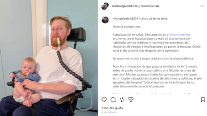 Desde hace tres años que Michel Patrick postea en Instagram una actualización de su salud