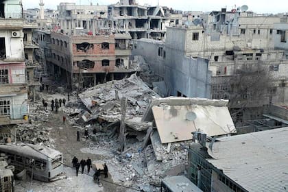 Desde hace un mes, que Ghouta Oriental vive asediada por los bombardeos del régimen