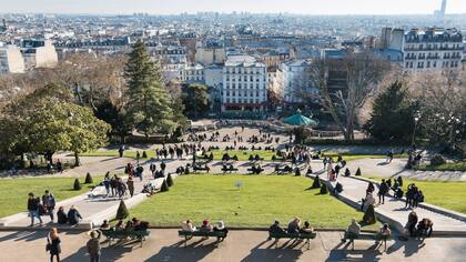 Desde la colina de Montmartre se tienen unas vistas magníficas de París