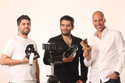 Desde la izquierda: Guillermo Kelly, Federico Gonzalez y Facundo Diaz, creadores de Vrtify