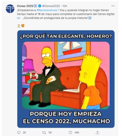 Desde la página oficial comenzaron a incentivar a la gente para que conteste el cuestionario de forma online
