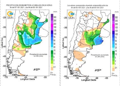 Desde la semana pasada hay acumulados que ya superan los 100 mm en algunos sectores del este, del centro, del oeste de Buenos Aires y sectores incluso de La Pampa, San Luis y sur de Córdoba fueron las regiones más beneficiadas.