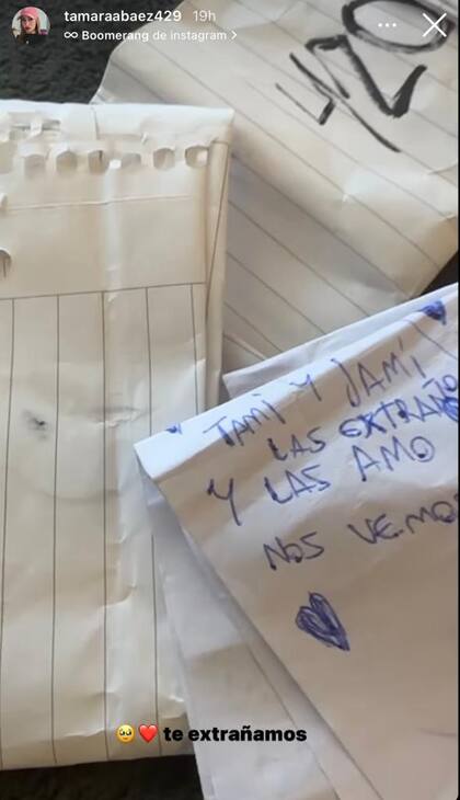 Desde prisión, L-Gante le escribió un sentido mensaje a Tamara Báez y su hija Jamaica (Foto: Instagram @tamarabaez429)