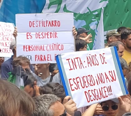 Desde que el gobierno nacional propuso los cambios en el INTA, se realizaron manifestaciones a lo largo y ancho del país