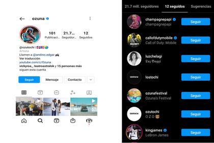 Desde que Luz Gaggi hizo su versión del tema "Farsante", Ozuna empezó a seguirla. Además la felicitó por las redes