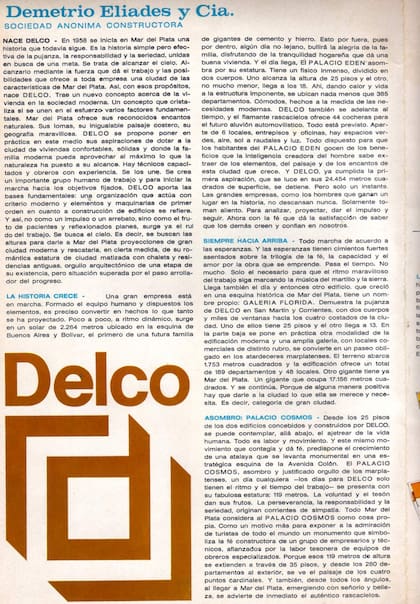 Desde su fundación, Delco, la constructora de Demetrio Elíades, fijó su objetivo: "Alcanzar el cielo".