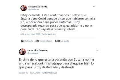 Desesperada: la reacción de Lorna Gemetto conmovió a los usuarios de Twitter
