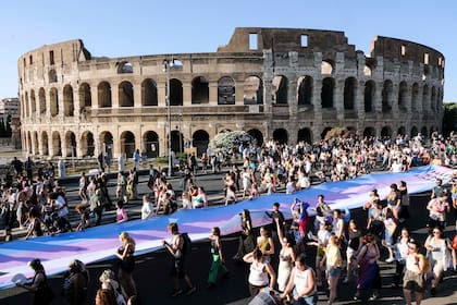 Desfile del orgullo gay en Roma (Archivo)