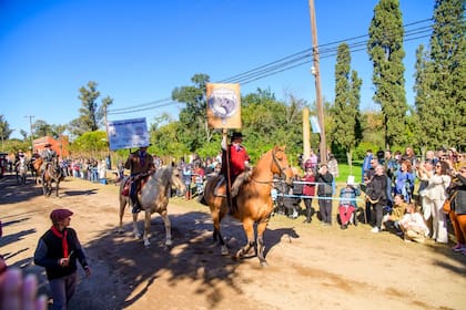 Desfile gauchesco en Cárcano, provincia de Córdoba