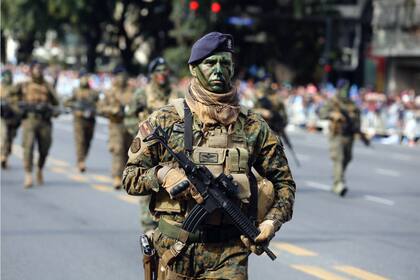 Desfile militar por día de la Independencia