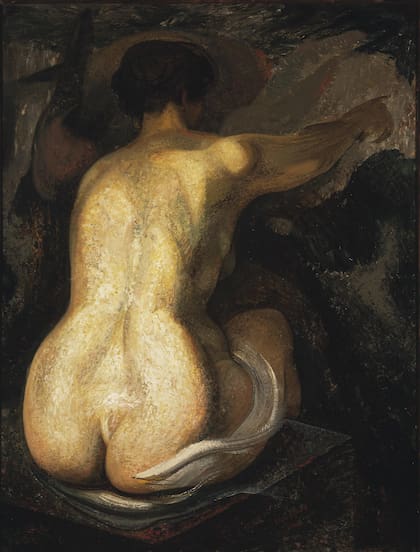 Desnudo (La Guitarra, 1946). Uno de los Siqueiros perteneciente a la Colección del Museo de Arte Carrillo Gil