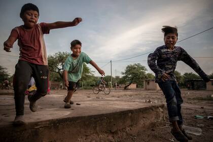 Niños de la comunidad El Cañaveral 1