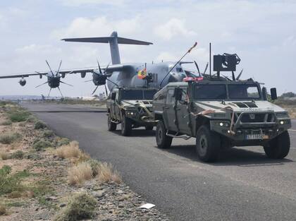 Despegan aviones del Ejército del Aire desde Jartum (Sudán) con ciudadanos españoles, europeos y latinoamericanos.