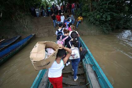 Desplazados por la tensión militar en la frontera