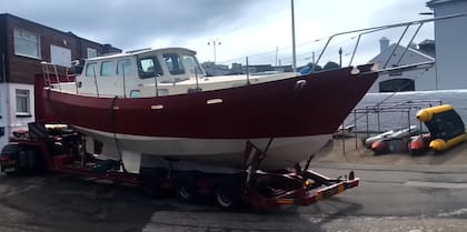 Después de años de trabajo, el barco está cerca de volver al agua