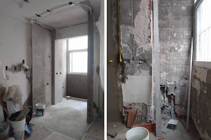 Después de “pelar” la cocina, se actualizan las conexiones eléctricas y de plomería.