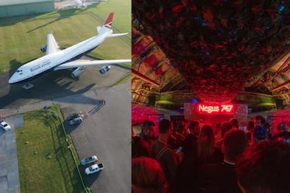 Después de ser "jubilado", este avión se convirtió en un salón de fiestas