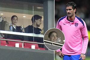 Después de su paso por la Semana de la Moda de París, Tini Stoessel fue a ver a Rodrigo De Paul al estadio del Atlético de Madrid y estuvo en un palco