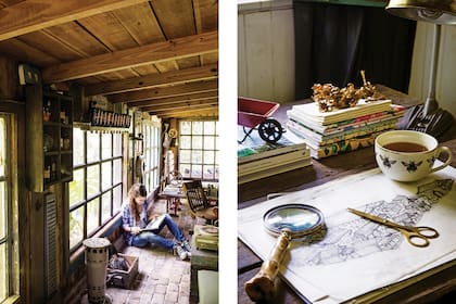 Después del living, se encuentra este espacio destinado a leer, escuchar o hacer música.