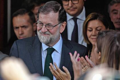 Antes de entrar fue aplaudido por sus seguidores