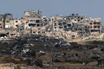 Destrucción en la Franja de Gaza por la ofensiva israelí. (JACK GUEZ / AFP)