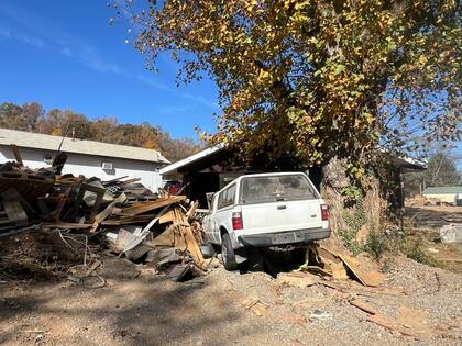 Destrucción en Swannanoa Carolina del Norte , tras el paso de Helene
