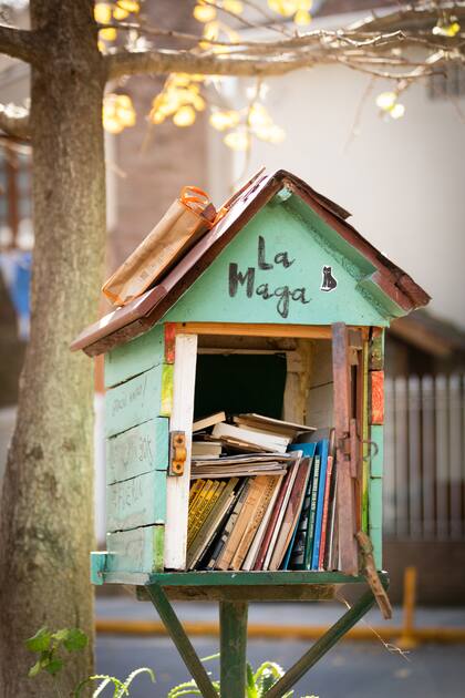 Detalle cultural de este barrio tranquilo.