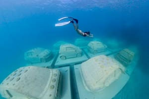 Un argentino llama la atención de todo el mundo con un embotellamiento de autos submarino