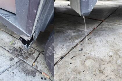 Detalle de las perforaciones en los deflectores para permitir la salida de agua. (cybertruckownersclub)