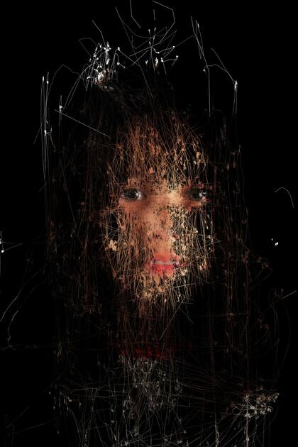 Detalle de The Wall of Gazes, la obra ganadora