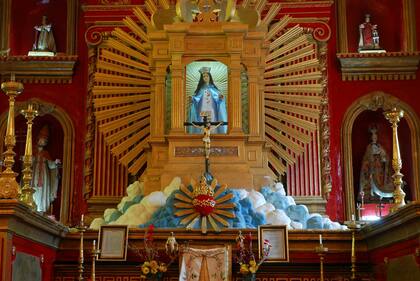 Detalle del altar de Santa Catalina de Alejandría.