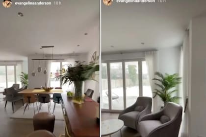 Detalles del interior del hogar de la familia