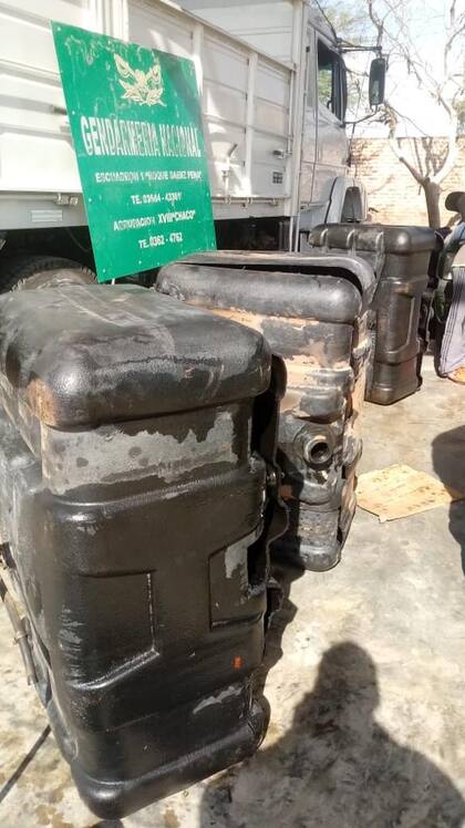 Detectan un camión con 265 kilos de cocaína ocultos en tanques de combustible, en Chaco