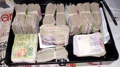Dinero secuestrado en los allanamientos