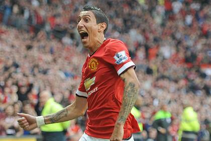 Di María, festejando un gol