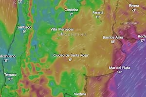 Tormenta de Santa Rosa: más de 100 mm de lluvias y ráfagas de viento de 80 km/h para este domingo 31 de agosto