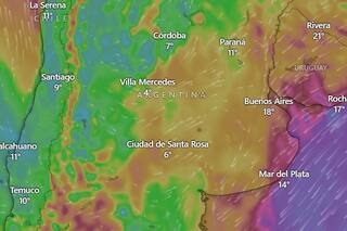 Tormenta de Santa Rosa: más de 100 mm de lluvias y ráfagas de viento de 80 km/h para este domingo 31 de agosto