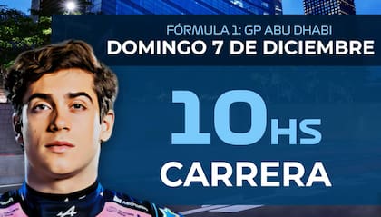 Día y hora de la próxima carrera de Colapinto