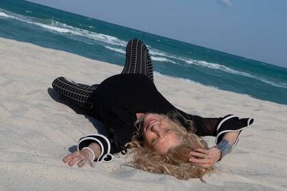 Diana Baxter, en las playas de Miami