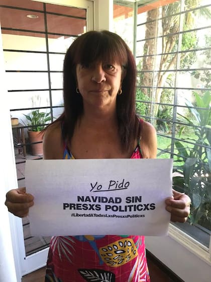 Diana Conti fue parte de una campaña contra los "presxs políticxs"