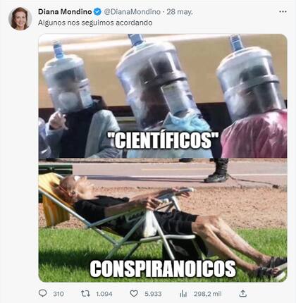 Diana Mondino en Twitter