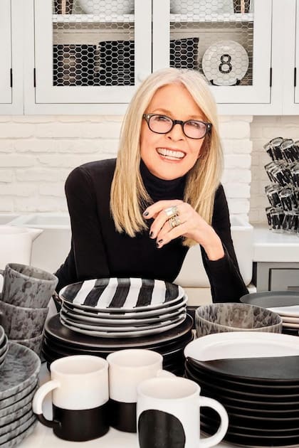 Diane, en la cocina, el lugar que ella consideraba el corazón de su última residencia