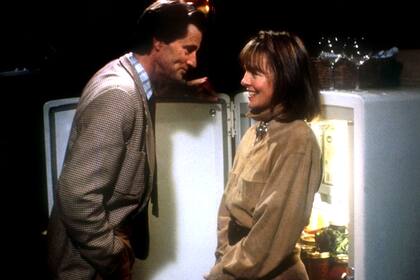 Sam Shepard y Diane Keaton en ¿Quién llamó a la cigueña? (1987)