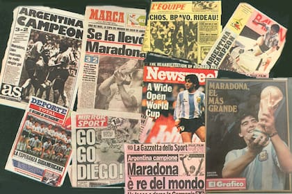 Diario As, Marca, Mirror, La Gazzetta dello Sport, Newsweek... todos rendidos a los pies de Maradona