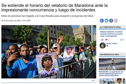 Diario Emol, de Chile