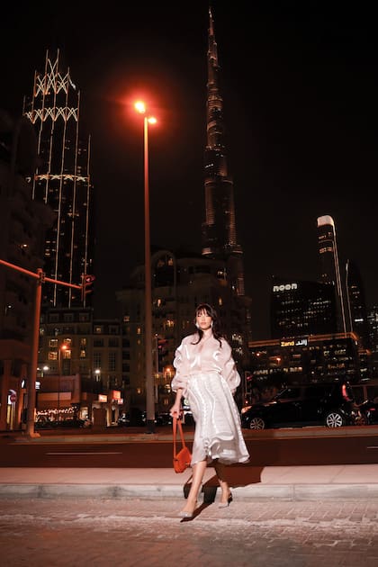 Días antes de su visita a la Argentina, Eleonore protagonizó una fabulosa producción fotográfica en Dubái