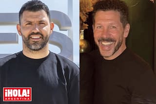 Kun Agüero y Diego Simeone vivieron momentos de gran felicidad junto a sus íntimos